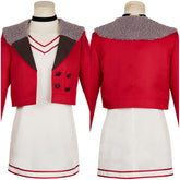Dandadan Momo Ayase rot Uniform Cosplay Kostüm SET